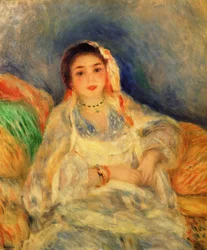 Femme algérienne assise
